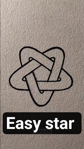 Easy star drawing tutorial for beginners 🎨 #art