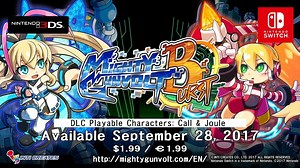 Mighty Gunvolt Burst version 1.2 out now in all regions with new DLC characters, trailer