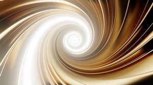 gold and white swirls in a black background