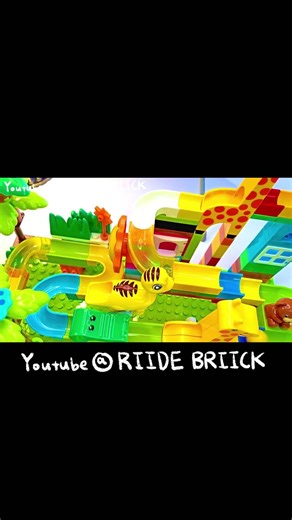 Relaxing Marble Run Race ASMR | Satisfying Building Block Creative Dinosaur & Animal Track/Course