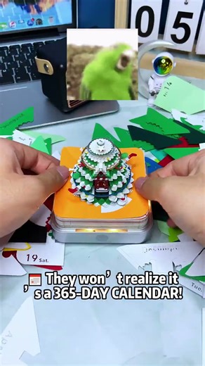 It's not just a calendar memo! After tearing it off, it becomes the most unique sight on your desk.