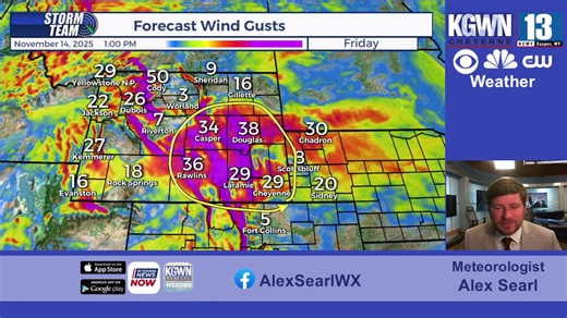 Breezy and warm conditions will continue to be in Wyoming during the back half of the work week, but a change in our weather pattern will move in by the end of the weekend. Here is a look at the latest forecast! | KGWN TV
