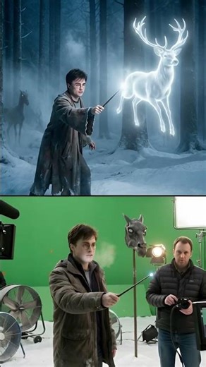 Harry Potter – Behind the Patronus 🦌 #Shorts