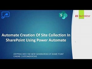 Power Automate: How to create SharePoint Site Collection
