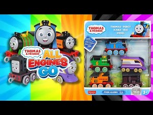 THOMAS & FRIENDS ALL ENGINES GO PUSH ALONG 5-PACK UNBOXING || PeterSam24