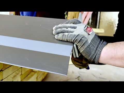 Cutting and installing a ridge cap