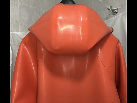 VERY HEAVY RUBBER RAINCOAT GUMMIMANTEL REAL RUBBER ORANGE XL GUMMIJACKE VERY RARE eBay Sept 26 2021
