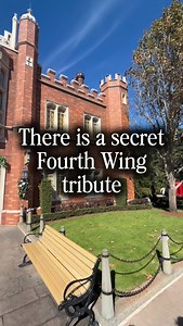 Inside the UK pavilion at Epcot in Walt Disney World there is a Fourth Wing Easter egg tucked away! This was such a fun find while walking around. We had a great time eating and drinking around the world, and this was the perfect cherry on top! . . . . . . #fourthwing #fourthwingbook #fourthwingrebeccayarros #dragonrider #alittlecraftyfox | A Little Crafty Fox Bookish Inspired Merch
