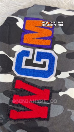 Bape Glow in the Dark Camo Double Hood Shark Hoodie Unboxing 🦈 | Ninjahype Pickup #bape
