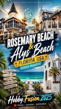 EXPLORE: Rosemary Beach | Alys Beach | Florida, USA | Scenic 30A Hidden Gems | Destin | Panama City