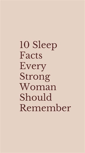 💤 Save this post — because powerful women protect their peace through rest. 🌙✨ 10 Sleep Facts Every Strong Woman Should Remember (The last one explains why you wake up anxious.) 1. Your brain can’t heal trauma without REM sleep — it’s your built-in therapy. 2. Lack of sleep makes women 70% more emotionally reactive. 3. Women process emotions during dreams — that’s why they remember them better than men. 4. Sleep deprivation affects self-esteem — tired women doubt themselves more. 5. The more p
