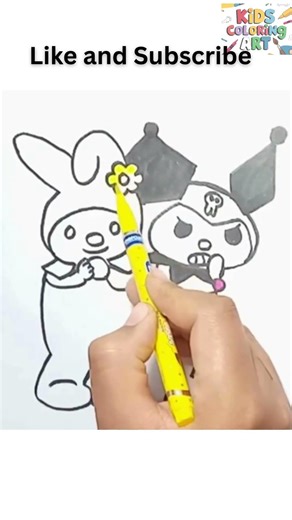 How to Draw and Color Kuromi | Cute Sanrio Drawing for Kids