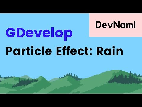 GDevelop - How to Create Particle Effect of Rain