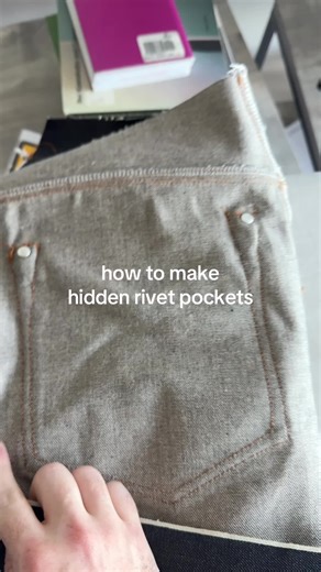 How to Make Hidden Rivet Pockets in Sewing