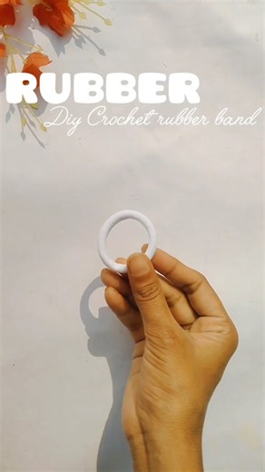 diy hair rubber band crochet hair rubber band#shorts #diy #craft #art #viral