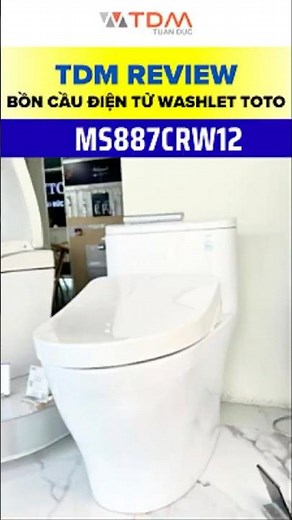 TDM.VN | Review of TOTO MS887CRW12 (MS887CW12) electronic toilet with multi-functional automatic ...