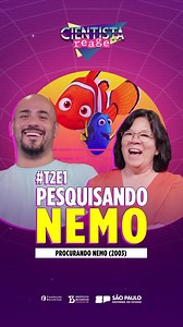 Alerta de novidade!🐠 Tem temporada nova do Cientista Reage, uma das produções do Butantan que ajudam a tornar temas científicos mais didáticos. A pesquisadora do Laboratório de Toxinologia Aplicada Mônica Lopes Ferreira e o pesquisador do Laboratório de Bioquímica e Biofísica do Butantan Guilherme Rabelo Coelho abrem a segunda temporada da série reagindo a cenas da animação Procurando Nemo, de 2003, e Procurando Dory, de 2016. Uma ótima oportunidade para aprender sobre peixe-palhaço, anêmonas, 