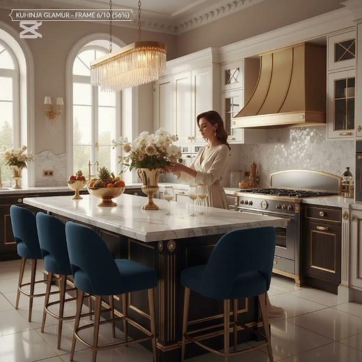 Glamour Kitchen – Where Luxury Shines ✨💎