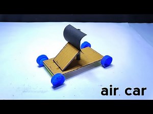 DIY Simple wind car with cardboard and bottle caps |