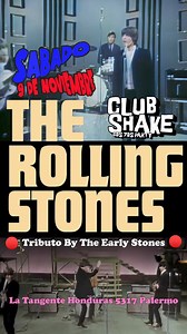 ¡Siente la vibra Stone ! Este 9.11 , únite a la fiesta Club Shake con música de vinilo que te transportará a los 60s y 70s. Sab 9.11 Shows en vivo de: "Sorry Who" (Tributo a The Who) "The Early Stones" (Tributo Rolling Stones) ⌚️ Trasnoche 00 30hs 📌 La Tangente: Honduras 5317 Palermo $5000 Post shows nos quedamos bailando toda la noche. Los esperamos. | Club Shake 60s