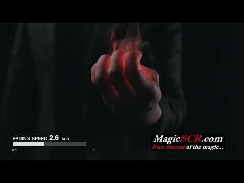 Fading Light in the hand - Magic trick with specific tool