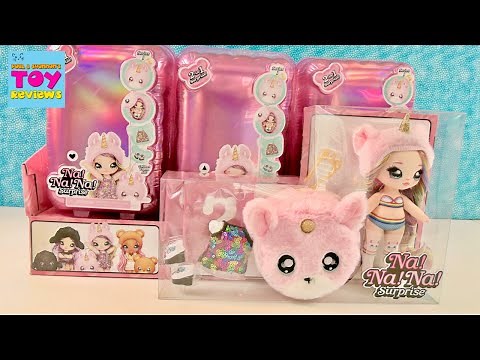 Na Na Na Surprise Fashion Dolls Animal Themed Cute Poms Hangers Unboxing | PSToyReviews