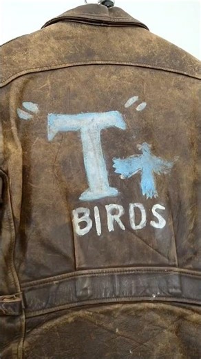 Original Jacket and Converse From the Movie Grease #grease #movie #shorts #shortvideo