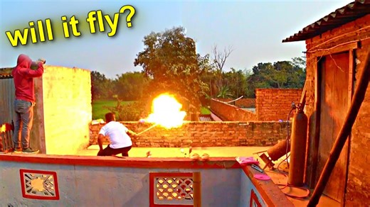 Jet Fueled Rocket Test Fails. Oxygen + Kerosene. Kreosan Adventures in India