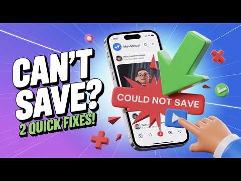 Messenger "Could Not Save" Video on iPhone? Here's the Fix!