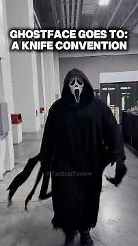GHOSTFACE Goes To A Knife Show!? #ghostface #scream #halloween #cosplay #scream7