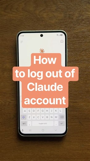 How to log out of Claude account