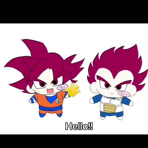 Chibi Goku and Vegeta