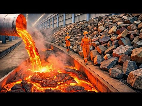 "Inside the Magma Factory: Melting Rocks at 1500°C." | "Most Dangerous Job in the World? 🌋"