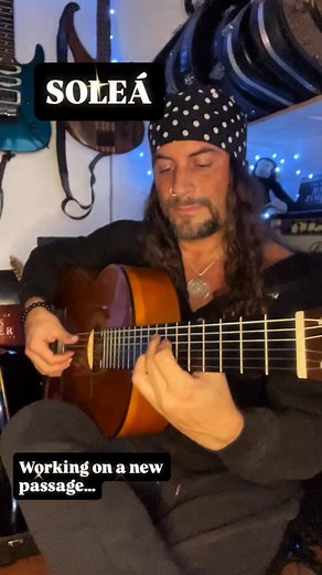 New passage for Soleá… Finding my way through… Fingers need to feel more comfortable. It’s 90% there… That’s the working progress | Amir John Haddad - El Amir