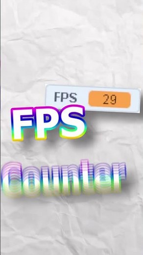 How To Make A FPS Counter In Scratch