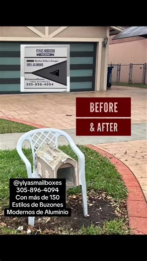 *** Yiyas Mailboxes 📞305-896-4094 @yiyasmailboxes Modern Mailboxes Buzones Modernos de Aluminio Not only do we have excellent prices and quality materials but our detailed craftsmanship sets us apart from others. Our modern mailboxes are made of 100% Aluminum. We have over 150 different designs! to choose from. No obligation free estimates 📲305-896-4094 No es solo nuestros excelentes precios y calidad de materiales, Es tambien con la Perfección con la que hacemos nuestros Buzones Modernos 100%