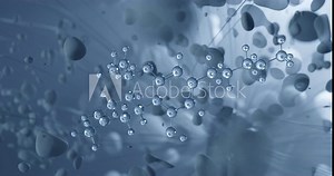 Delta-8-Tetrahydrocannabinol rotating molecular 3d structure ball-and-stick model, looped video delta-8-thc