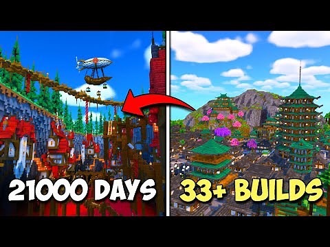 I Survived 21,000 days in Hardcore Minecraft World tour