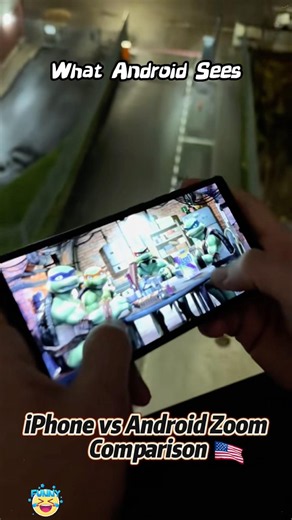 iPhone vs Android Zoom Comparison.#iPhone#Android#Funny#Zoom#CameraTest#Shorts#USA