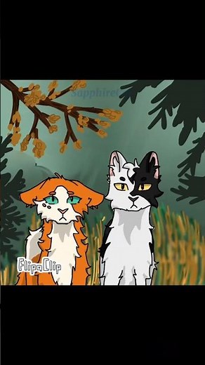 [⚠️BW⚠️] Swiftpaw and Brightpaw dog attack! (animation by me) #warriorcats #swiftpaw #brightheart