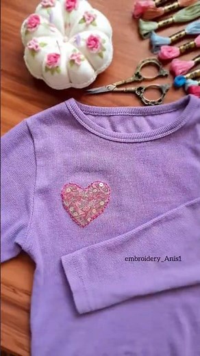 Scrap Thread Embroidery… but Make It Adorable#explore #handembroidery