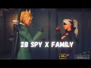 FF7 Remake Spy X Family Loid Forger Cloud & 2B Jessie
