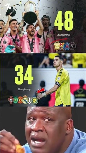 Messi vs Ronaldo — Total Championships Compared 🏆