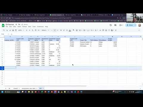 Databases - MySQL Unit 9 Exercises - Database Normalization & Design, Primary Keys - Fall 2024