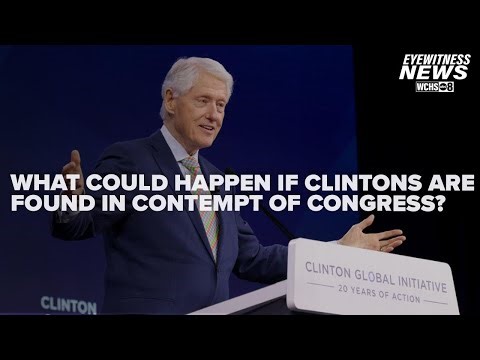 Legal expert warns Clintons face serious penalties if found in contempt of Congress