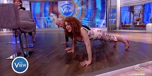 Watch Bernadette Peters & Victor Garber Show Off Their Pre-Show Push-Up Routine on The View