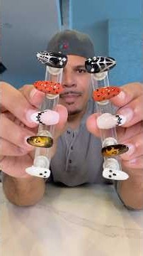 Making my wife custom Halloween nails 💅👻