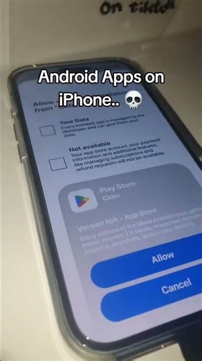 HOW DID I INSTALL ANDROID APP ON IPHONE #android #ios #iphone #samsung #playstore
