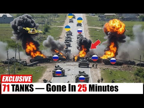 71 Russian Tanks Roll In — Ukraine Destroys Them in 25 Minutes | Military Analysis