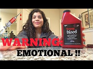 THROWING UP BLOOD PRANK ON BOYFRIEND !! *HE CRIED*